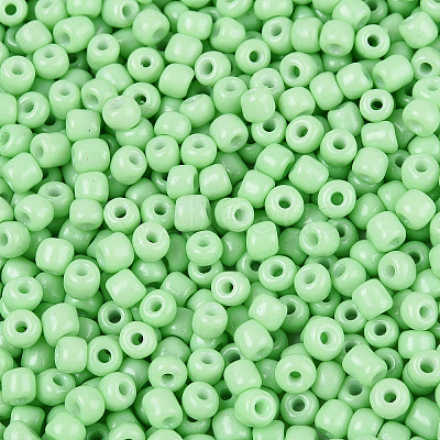 8/0 Baking Paint Glass Round Seed Beads SEED-S036-01B-02-1