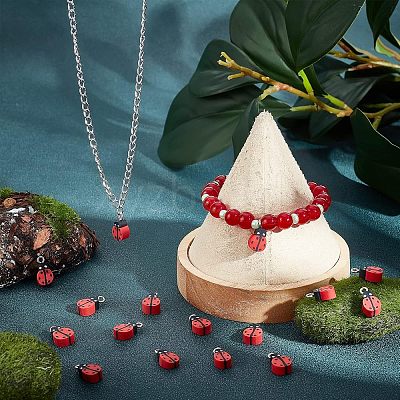 100Pcs Handmade Polymer Clay Charms CLAY-FH0001-12-1