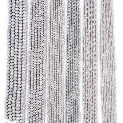 Electroplate Glass Beads Strands LS-EGLA-A044-P3mm-B19-1
