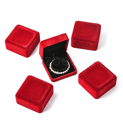 Square Velvet Bangle Display Boxes CON-YWC0007-01B-1