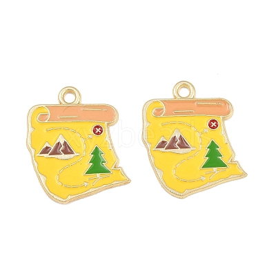 Alloy Enamel Pendants AL-CBA6AEB-09G-02-1