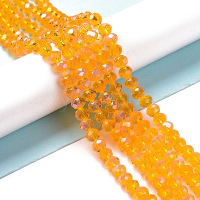 Electroplate Glass Beads Strands EGLA-A034-T1mm-L11-1