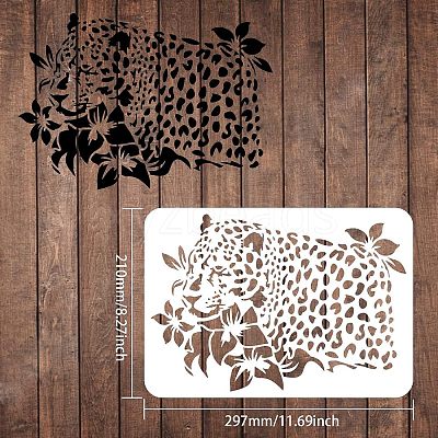 Large Plastic Reusable Drawing Painting Stencils Templates DIY-WH0202-226-1