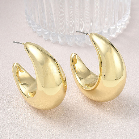 Brass Stud Earrings KK-CBA50B0-01G-1
