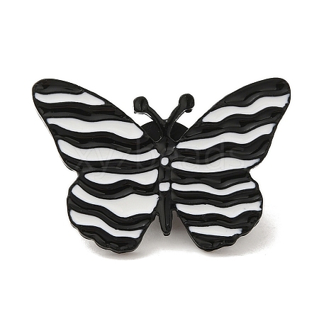 Butterfly Black Aolly Brooches JEWB-U004-06EB-08-1