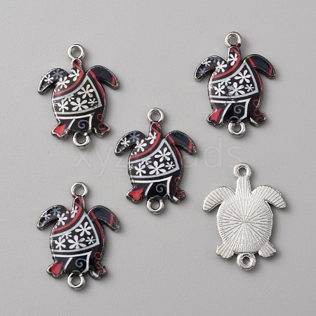 Zinc Alloy Enamel Connector Charms FIND-WH0136-19A-1