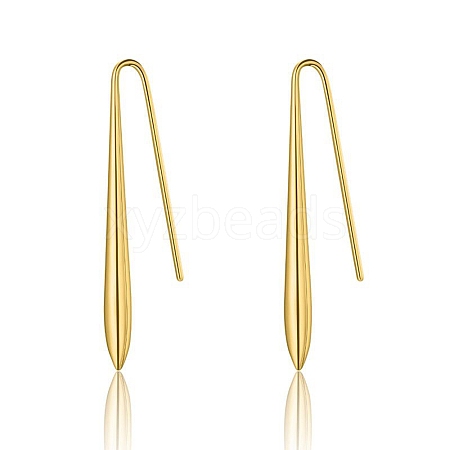 304 Stainless Steel Dangle Earrings EJEW-C055-01C-G-1