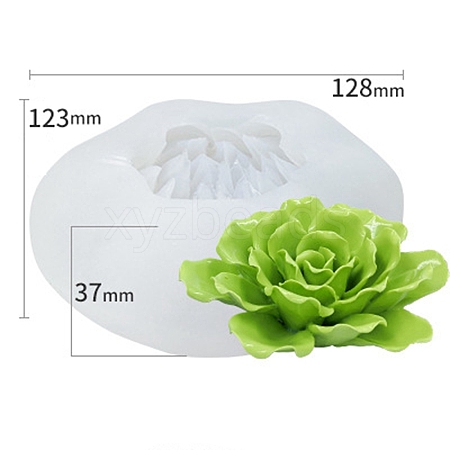 Food Grade Three Trust Flower DIY Candle Silicone Molds PW-WG38162-05-1