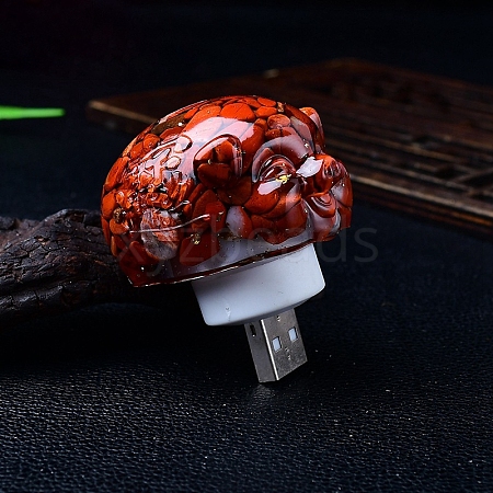 Resin Pig Shape USB Night Light PW-WG82AA3-05-1