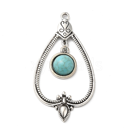 Tibetan Style Alloy Big Pendants PALLOY-F300-01AS-1