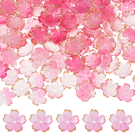 200Pcs Acrylic Beads Caps OACR-FH0001-059-1