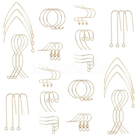 SUNNYCLUE Brass Earring Hooks KK-SC0001-43G-1