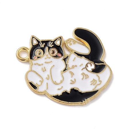 Alloy Enamel Pendants FIND-C030-01A-G-1