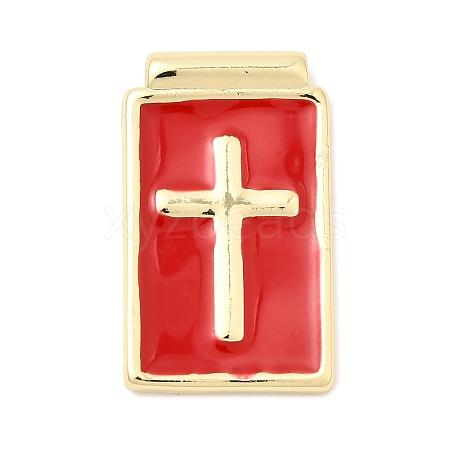 Brass Enamel Pendants KK-L262-28G-B01-1
