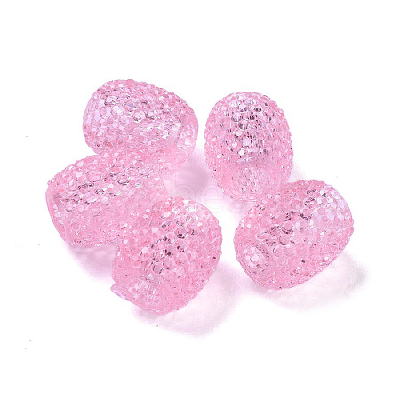 Transparent Resin European Jelly Colored Beads RESI-B025-01A-03-1