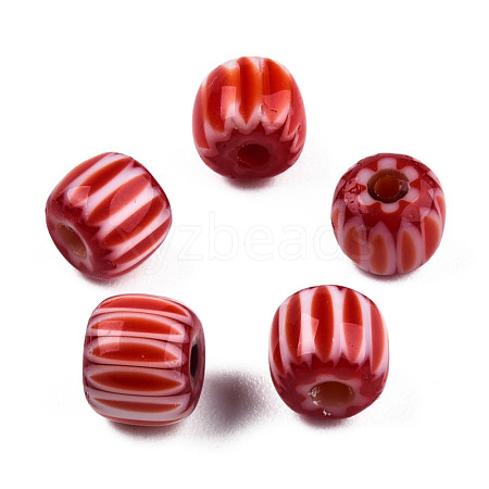 Handmade Lampwork Beads Strands LAMP-N023-003-08-1