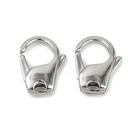 304 Stainless Steel Lobster Claw Clasps STAS-B089-01C-P-1