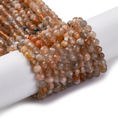 Natural Sunstone Beads Strands G-G188-B03-02-1