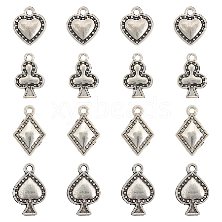 CHGCRAFT 80Pcs 4 Style Tibetan Style Alloy Pendants FIND-CA0007-44-1