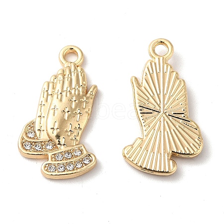 Alloy Rhinestone Pendants PALLOY-E027-VF704-1