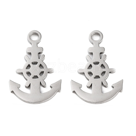 Non-Tarnish 316 Surgical Stainless Steel Charms STAS-C096-03P-1