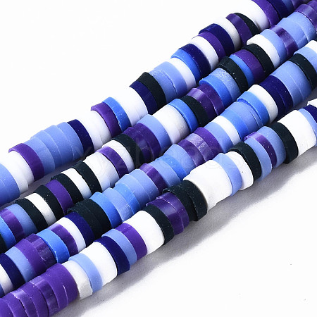 Handmade Polymer Clay Beads Strands CLAY-N008-010-H48-1