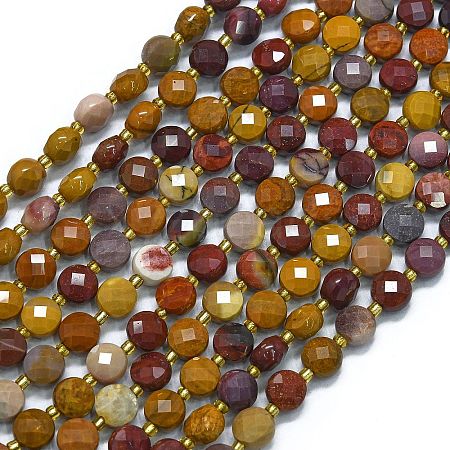 Natural Mookaite Beads Strands G-K389-B58-01-1