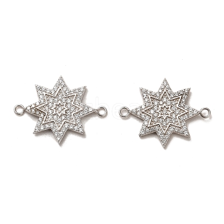 925 Sterling Silver Connector Charms STER-H110-04P-1