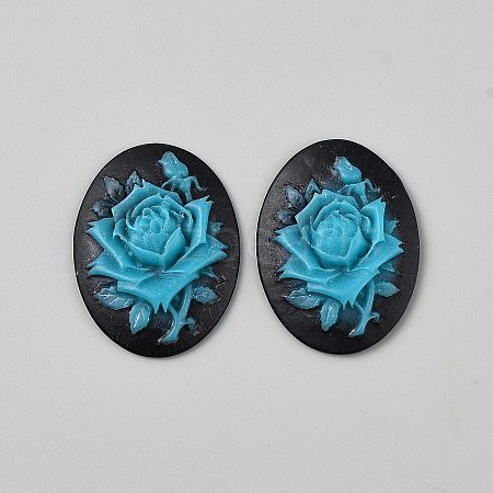 Resin Cabochons LS-CRES-WH0018-02E-1