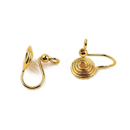 Brass Clip-on Earring Findings WG21877-14-1