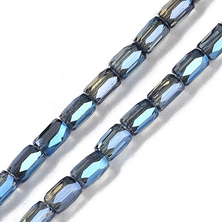 Electroplate Glass Beads Strands GLAA-Q101-02A-FR01-1