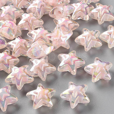 Transparent Acrylic Beads TACR-S152-11B-08-1