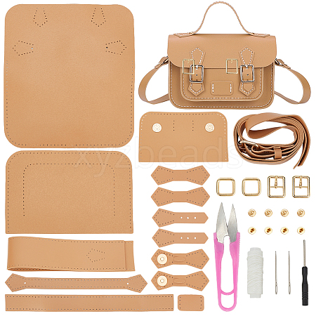 DIY Imitation Leather Satchel Making Kits DIY-WH0304-529C-1