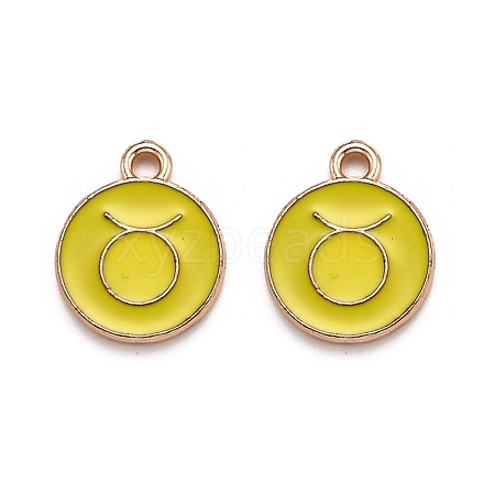 Alloy Enamel Pendants ENAM-S124-01B-14C-1