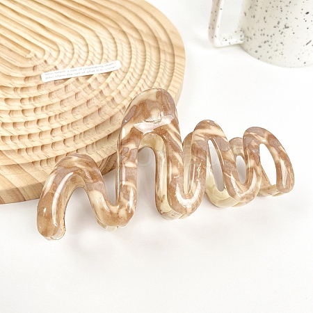 Ink Style Plastic Large Claw Hair Clips PW-WGA03CE-04-1