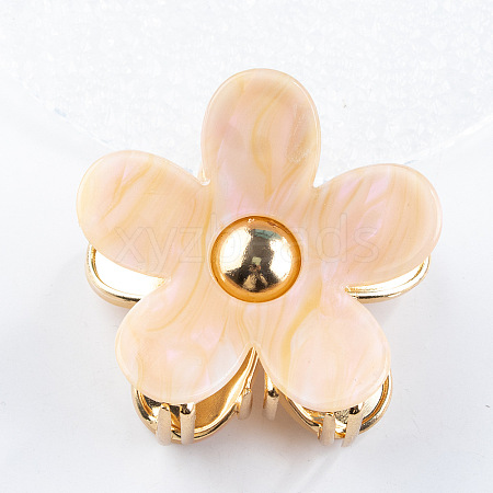 Flower Shape PVC Claw Hair Clips PW-WG78669-04-1