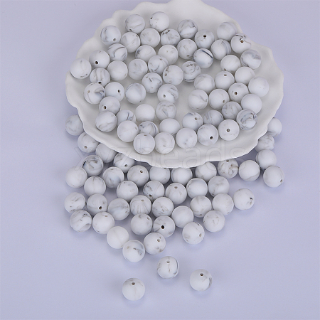 Round Silicone Focal Beads LS-SI-JX0046A-63-1
