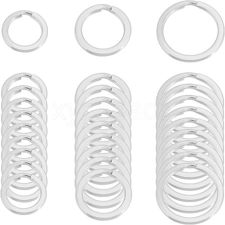 Unicraftale 30Pcs 3 Style 304 Stainless Steel Keychain Clasps KEYC-UN0001-05-1