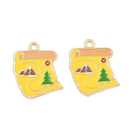 Alloy Enamel Pendants AL-CBA6AEB-09G-02-1