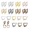CHGCRAFT 32Pcs 8 Colors Brass Hoop Earring Findings KK-CA0003-50-1