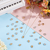 400Pcs 2 Colors CCB Plastic Charms CCB-ME0001-11-4
