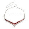 Alloy Rhinestone Necklaces & Stud Earring Sets for Women SJEW-U001-01P-01-4