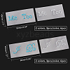 CHGCRAFT 12Pcs 4 Style The Wedding Theme Adhesive Rhinestone Sticker DIY-CA0004-19-2