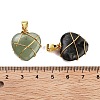 Natural & Synthetic Mixed Gemstone Pendants FIND-A043-10G-3