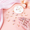 25Pcs Electroplate Glass Charms PALLOY-TAC0314-6