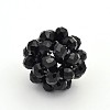 Glass Crystal Round Woven Beads GLAA-A034-10mm-A08-1