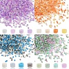 20G 4 Colors Cylinder Seed Beads SEED-YW0003-05A-2