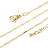 Brass Link Chain Necklaces for Women NJEW-D302-35G-5