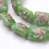 Handmade Bumpy Lampwork Beads Strands LAMP-K027-07C-2