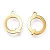 PVD Vacuum Plating  304 Stainless Steel Charms STAS-H112-Q-G-2